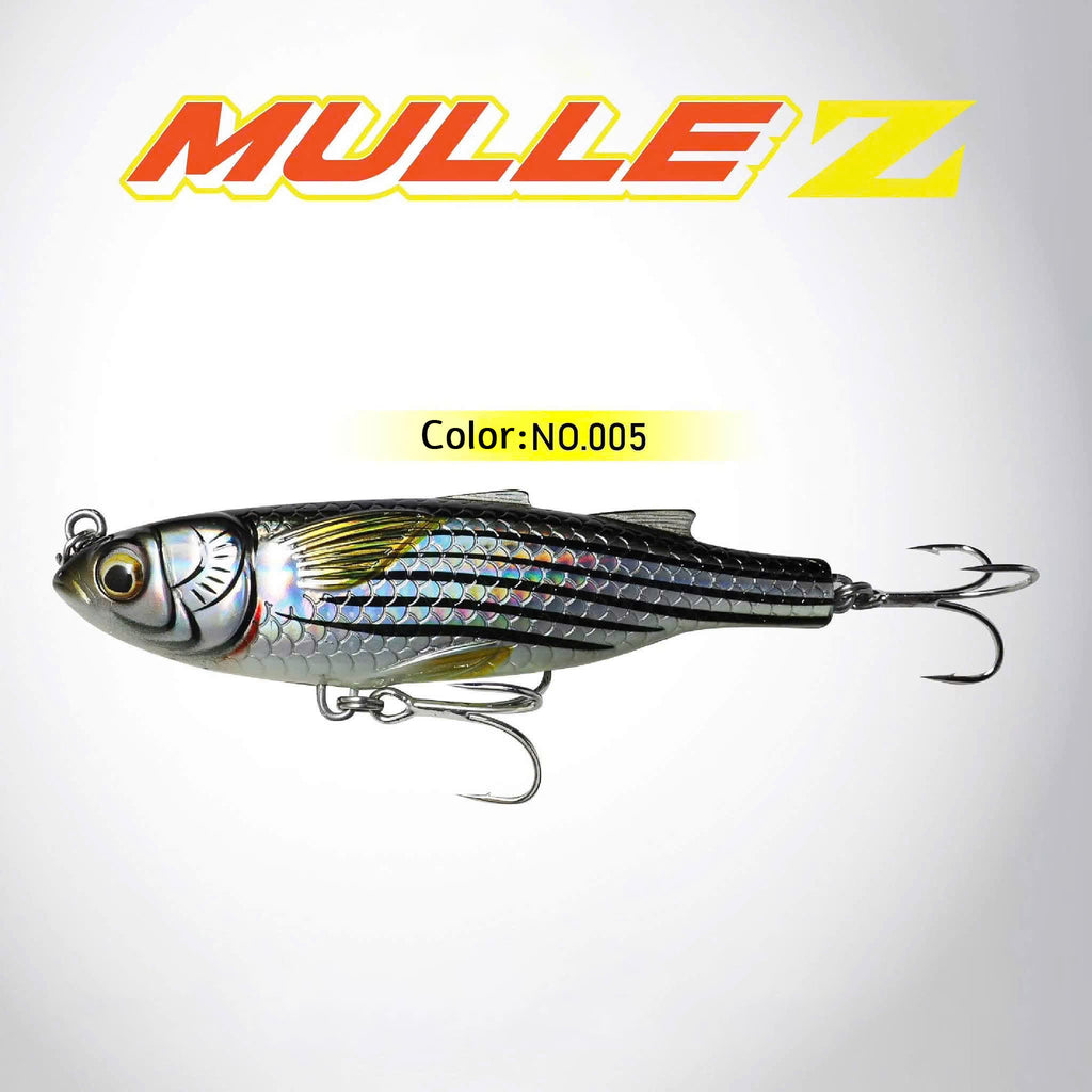 Mullet A3GeDa Lure Fishing MegaBarra / Style: TOPWATER - WALK-the-DOG BAIT