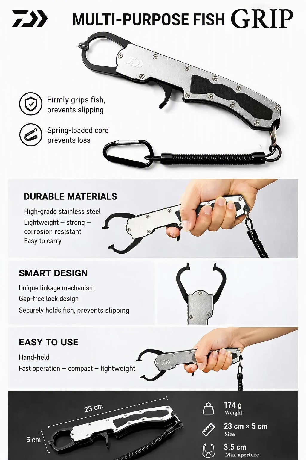 Daiwa Expert Fish Grip – Premium Fish Handling Tool