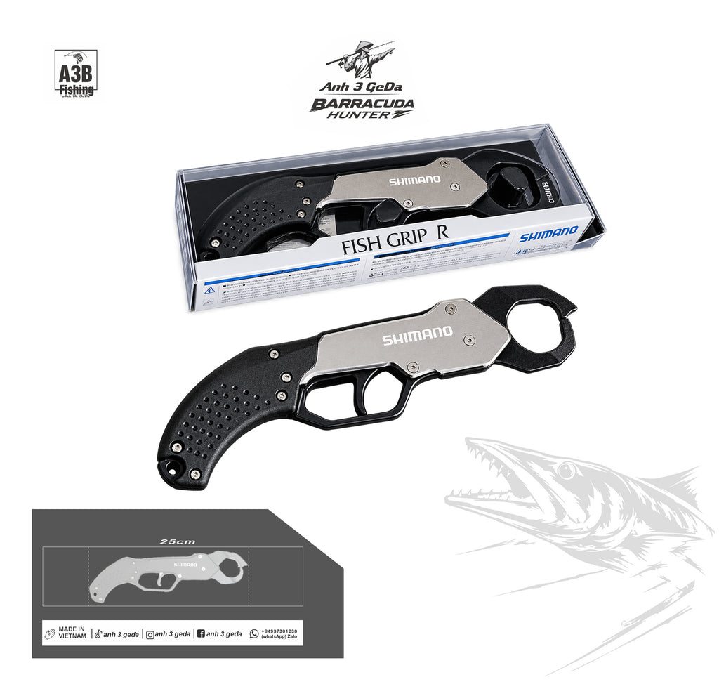 Shimano UE-302T Fish Grip R – Ergonomic Locking Fish Holder | 246mm