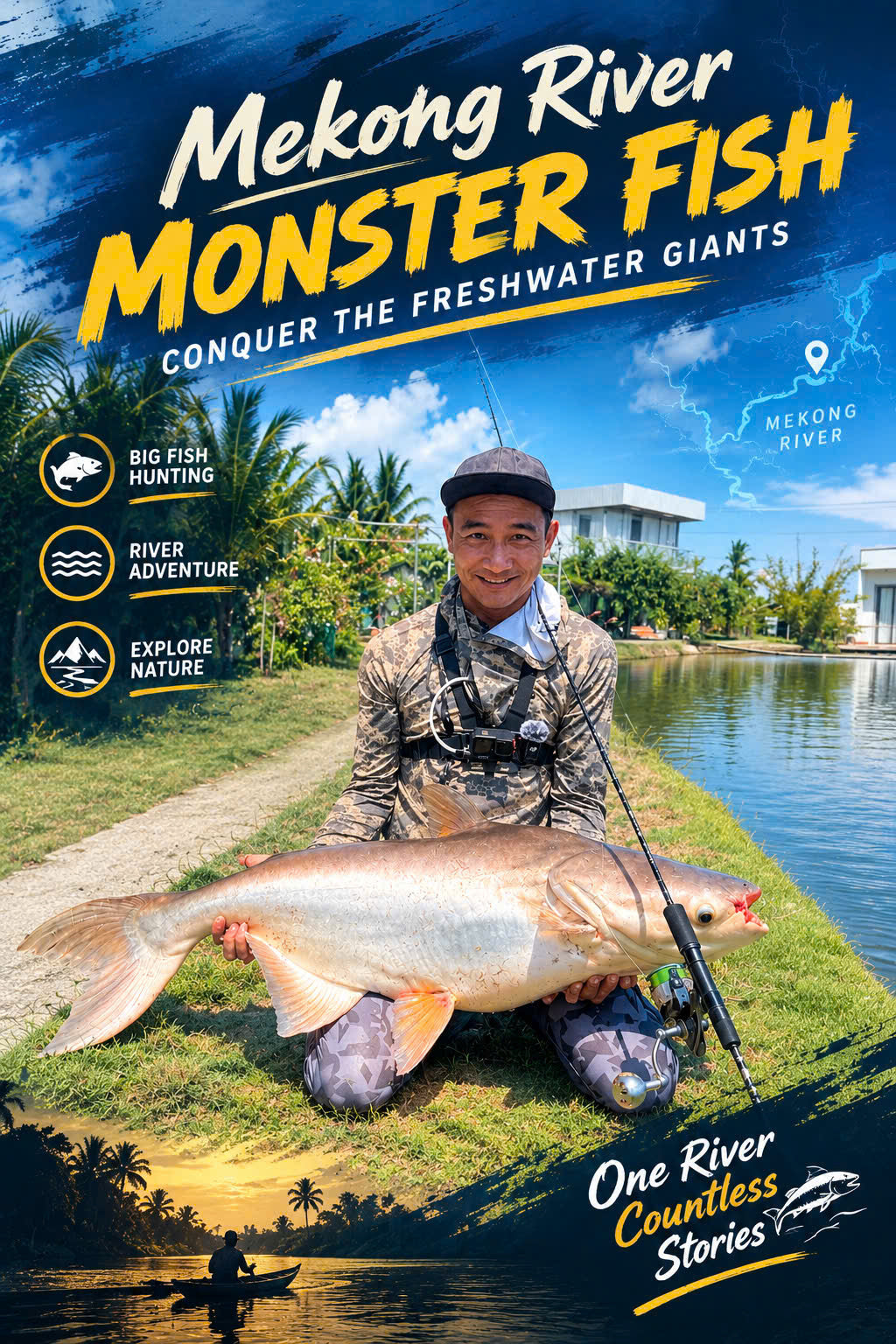 Fishing Trip / Tour (Giant Freshwater Fishing in Vietnam)